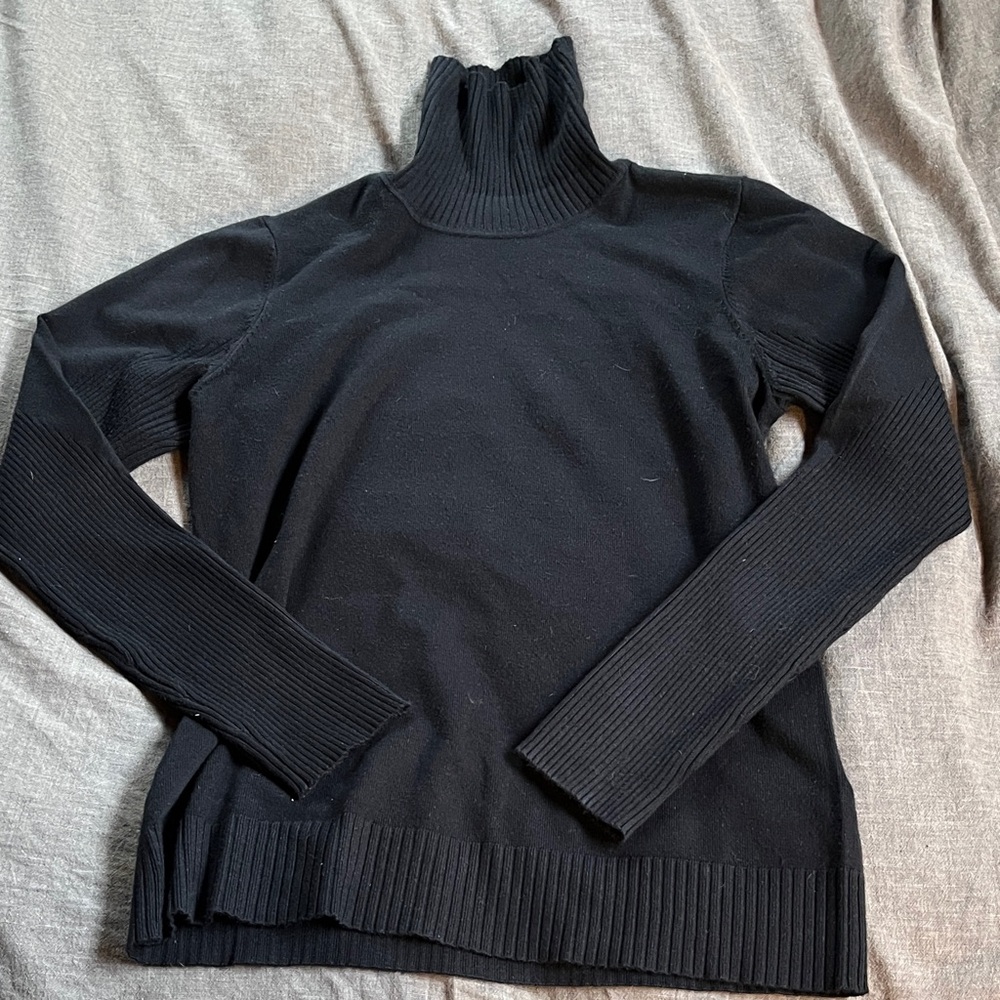 Tribal Black Cowl Neck Sweater